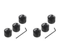 Awwertse 6 Perillas de Volumen de Metal para Guitarra Eléctrica, Bajo, Perillas de Control de Tono y Volumen, Perillas de Cúpula, Potenciómetro, Gorra