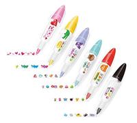 Awwertse 6 Piezas BolíGrafo Tipo Prensa de Animales Lindos DIY - BolíGrafo de Cinta Decorativa de Encaje DIY, Cinta Adhesiva Decorativa de Animales Kawaii