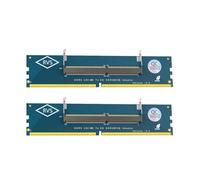 Awwertse Adaptador de 2 Piezas de RAM SO DDR5 para Escritorio DDR5 U-DIMM, Tarjeta de Prueba de Memoria de Portátil A Escritorio, de SO-DIMM A Tarjeta DIMM de PC.