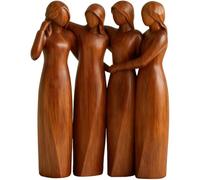 Awwertse Estatua de Resina de la Amistad de Las 4 Hermanas - Estatua Decorativa de Resina para Cumpleaños de Amigas y Mujeres.
