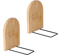 Awwertse Extremos de Libros de Madera Sujetalibros Decorativos de Madera Soporte de Libros de Oficina Extremos de EstanteríA Soportes de Libros Resistentes para Estantes