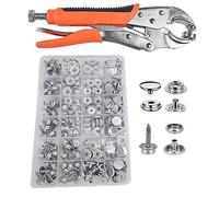 Awwertse Kit de Sujetadores una PresióN Alicates Ajustables para Botones una PresióN, Kit Herramientas Sujetadores una PresióN con Juego Botones una PresióN para Lonas, Cubiertas de Barcos