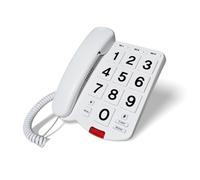 Awwertse Teléfonos Fijos para Personas Mayores, con Funciones de Ajuste, Marcación con un Solo Toque, Teléfono con Botones Grandes para Personas Mayores con Dificultades Auditivas.