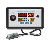 Awwertse Termostato Inteligente Digital ZFX-W9002 Termostato Temperatura Control de Humedad Incubadora 360 Volteo AutomáTico de Huevos 12V