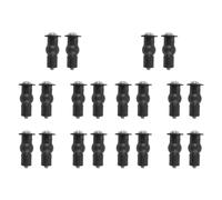 Awwertse Tornillo Tuerca de Pozo de Fijacion de Agujero de Bisagra de Asiento de Fijacion Parte Superior de Asiento de Inodoro Caucho Espalda A la Pared 10 Par