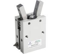 AWWVRLMM Pinza neumática de Doble Efecto, Estilo Angular, Aluminio, Cilindro Aire, MHC2-10D, MHC2-16D, 20D, 25D y 32D(Mhc2-25s)