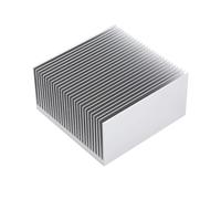 Awxlumv Disipador de calor de aluminio grande de 69 x 69 x 36 mm, placa de refrigeración de alta potencia, radiador de 27 aletas, enfriador de GPU, módulo IC, cargador de PCB, amplificador electrónico