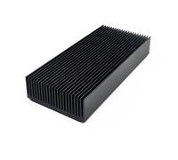 Awxlumv Disipador de calor grande de aluminio de 69 x 27 mm, óxido negro de refrigeración (150 x 69 x 27 mm)