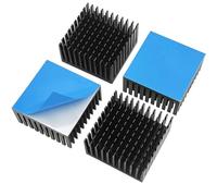 Awxlumv Kit de disipador de calor de 40 mm x 40 mm x 20 mm, aluminio con cinta adhesiva conductora térmica, disipador de calor para enfriar impresoras 3D, motor paso a paso TEC1-12706 termoeléctrico