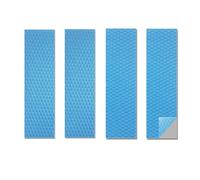 Awxlumv Paquete de 4 almohadillas térmicas, 70 x 22 mm, 1 mm, 2 mm, conductividad térmica altamente eficiente, 12.0 W/mK, almohadillas térmicas de silicona resistentes al calor para M.2 2280 SSD NVMe