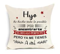 Awyuan Funda De Cojín De Regalo Cumpleaños Navidad Graduación Regalo Conmemorativo para Mi Hijo Regalo De Celebración, He Hecho Todo Lo Posible por Encontrarte Cumpleaños