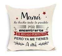 Awyuan Funda De Cojín para Mamá Regalo De Agradecimiento para Mamá Cumpleaños Día De La Madre Hecho Todo Lo Posible por Encontrarte