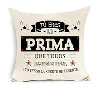 Awyuan Funda de Cojín Regalo de Cumpleaños Prima Regalo Conmemorativo de Graduación Regalo de Celebración Regalo para Tu Hermana Tú Eres el Prima Que Todos Desearían Tener