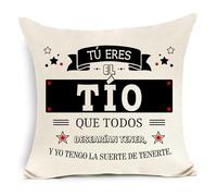 Awyuan Funda de Cojín Regalo de Cumpleaños Y Navidad para el Tío Regalo Conmemorativo Y de Celebración Tú Eres el Tío Que Todos Desearían Tener