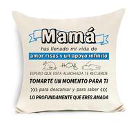 Awyuan Regalo Divertido Funda de cojín para mamá Cumpleaños Día de la Madre (b-Mamá, has llenado...)