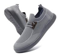 AWZFPC Mocasines cómodos sin cordones para hombre, suela antideslizante, zapatos casuales para caminar, zapatos retro a la moda, ligeros y transpirables, zapatillas de deporte al aire libre para