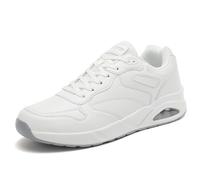 AX BOXING Zapatillas Deportivas Hombre Zapatos Deportivos Aire Zapatillas Running Transpirables Tennis Fitness Ligero Bambas Gimnasio Tamaño 41-46 EU (Blanco,41 EU)
