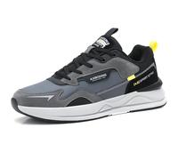 AX BOXING Zapatillas Hombre Casual Ligera Zapatos Deporte Transpirable Sneakers Tennis Caminar Trainers Running Gris 42 EU