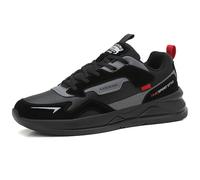 AX BOXING Zapatillas Hombre Casual Ligera Zapatos Deporte Transpirable Sneakers Tennis Caminar Trainers Running Negro 41 EU