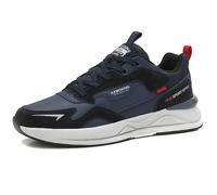 AX BOXING Zapatillas Hombre Casual Ligera Zapatos Deporte Transpirable Sneakers Tennis Caminar Trainers Running Azul Oscuro 41 EU