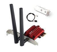 AX200 WiFi 6 PCI-E Tarjeta WiFi (AX3000) Escritorio WiFi BT5.2 PCIe Gaming Adaptador de red inalámbrica 3000Mbps 802.11AX AX200 Dual Band MU-MIMO para PC Windows 10/11