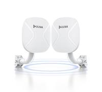 AX3000 WiFi6 Puente inalámbrico para exteriores: ULNA 5 km de rango de doble banda WiFi puente con 1x2.5Gbps+1x1Gbps LAN, 24V POE, soportes para transmisión PTP/PtMP a granero/tienda/garaje CPE806S