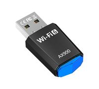 AX900 - Adaptador WiFi USB de doble banda 2,4 GHz/5 GHz con controlador integrado, adaptador USB WiFi 6 para PC/ordenador de sobremesa/portátil, compatible con Windows 11/10/8.1/8/7