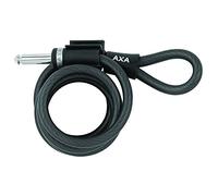 AXA 5011530 Cable de enchufe único con cierre de cadena, cable Newton, negro 18010, 180 cm10 mm, solo se puede utilizar con AXA productos