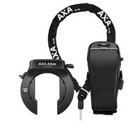AXA Atlas Large Retractable + ULC 130 cadena de inserción + bolsa de sillín - Juego de cerradura de cuadro - Nivel de seguridad 14 - Llave extraíble