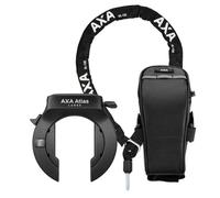 AXA Atlas Large + ULC 130 cadena de inserción + bolsa de sillín - Juego de cerradura de cuadro - Nivel de seguridad 14 - Llave no extraíble