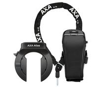 AXA Atlas Retractable + ULC 130 cadena de inserción + bolsa de sillín - Juego de cerradura de cuadro - Nivel de seguridad 14 - Llave extraíble