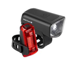 AXA Dwn 50 Lux USB Juego de Luces para Bicicleta - 11 Horas de autonomía