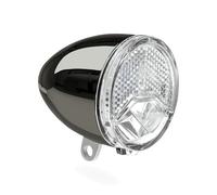 AXA Faro Delantero para Bicicleta eléctrica 606 E6-48 V 15 Lux homologado StVZO Cromo Oscuro