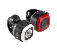 AXA On USB Juego de Luces para Bicicleta - 30 Lux - 6 Horas de autonomía