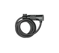 AXA Resolute C8-180 - Cable antirrobo con código (180 cm, nivel de seguridad 3, incluye soporte), color negro