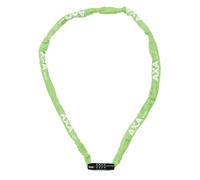 AXA Rigid RCC 120 - Candado de cadena con código - 120 cm de largo - Eslabones de acero de 3,5 mm - Nivel de seguridad 3 - Funda protectora - Verde