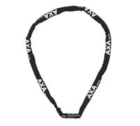 AXA Rigid RCC 120 - Candado de cadena con código - 120 cm de largo - Eslabones de acero de 3,5 mm - Nivel de seguridad 3 - Funda protectora - Negro