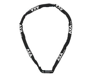 AXA Rigid RCC 120 - Candado de cadena con código - 120 cm de largo - Eslabones de acero de 3,5 mm - Nivel de seguridad 3 - Funda protectora - Negro