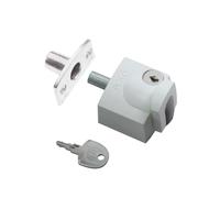 AXA Seguridad Opleg Cerradura de Puerta - 3012 - Cerradura Blanca - Cerradura de cilindro exterior SKG1 - Corrección - Sujetadores incluidos