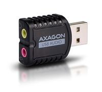 AXAGON ADA-10 - Tarjeta de Sonido USB Externa, Adaptador de Audio estéreo Mini