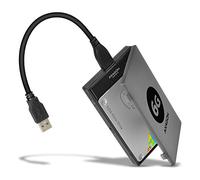 AXAGON ADSA-1S6 - Carcasa para Disco Duro Externo (USB 3.0, para Discos Duros SATA I/II/III 6G UASP, SSD, HDD)