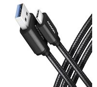 AXAGON Bucm3-am15ab Kabel USB-c - USB-a, 1.5m, USB 3.2 Gen 1 3a, ALU, oplot, Czarny Marca