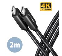AXAGON BUCM32-CM20AB Cable de conexión USB negro 2 m