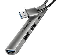 AXAGON HUE-STA Hub USB de 4 puertos USB-C, USB-A 5 Gbps, color gris