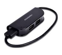 Axagon HUE-X4B USB 2.0 480Mbit/s Negro nodo - Concentrador (USB 2.0, USB 2.0, 480 Mbit/s, Negro, 0,2 m, USB)