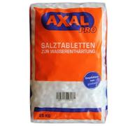 Axal Pro Pastillas de sal regeneradoras para el endurecimiento del agua, 25 kg