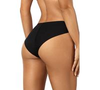 Axami Negro Slip con Encaje en Oro Y Tinte Azul