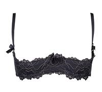 Axami V-5891 Meteorite Shelf Bra/Sujetador De Copa Abierta (Disponible Braguita A Juego)- Hecho En UE, Negro-Dorado,90C