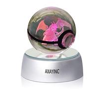 AXAYINC 3D Crystal Ball LED Night Lights Advance Laser Engraving Children's Gift (Phl)