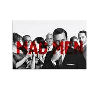 AXAYNIMD Mad Men Tv Series - Póster vintage de personajes principales, pintura decorativa, lienzo, póster de pared e imagen artística moderna para decoración de dormitorio familiar, 24 x 36 pulgadas